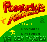 Pumuckls Abenteuer bei den Piraten — Title screen