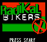 Radikal Bikers — Title screen