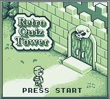 Retro Quiz Tower — Title screen