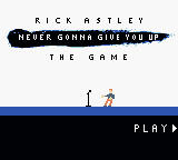Rick Astley - The Game — Title screen