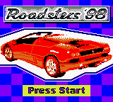 Roadsters '98 — Title screen