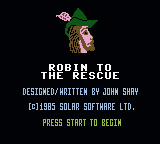 Robin To The Rescue — Title screen