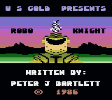 Robo Knight — Title screen