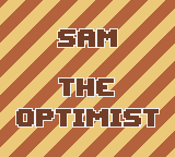 Sam The Optimistic Hedgehog — Title screen