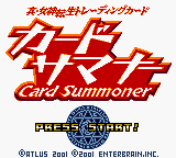 Shin Megami Tensei Trading Card : Card Summoner — Title screen