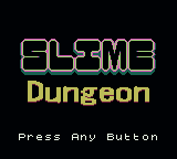 Slime Dungeon — Title screen