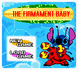 Space Baby — Title screen