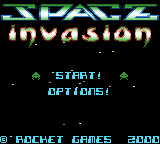 Space Invasion & Painter — Title screen