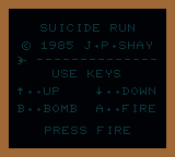 Suicide Run — Title screen