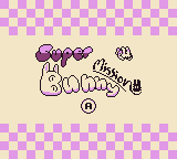 Super Bunny Mission — Title screen