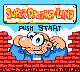 Super Dassalo Land — Title screen