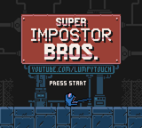 Super Impostor Bros — Title screen