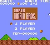 Super Mario Bros Mini — Title screen