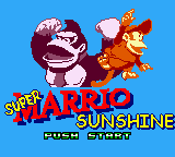 Super Marrio Sunshine — Title screen