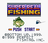 Super Real Fishing — Title screen