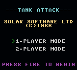 Tank Attack — Title screen