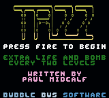 Tazz — Title screen