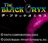 The Black Onyx — Title screen