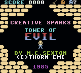 Tower Of Evil — Title screen