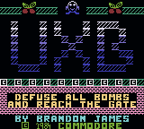 UXB — Title screen