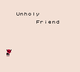 Unholy Friend — Title screen