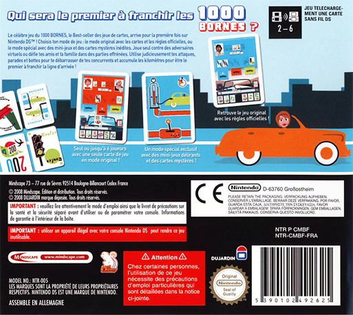 1000 Bornes — Box back