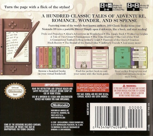 100 Classic Books — Box back