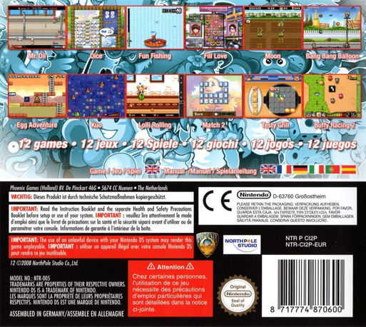 12 Family Games — Box back