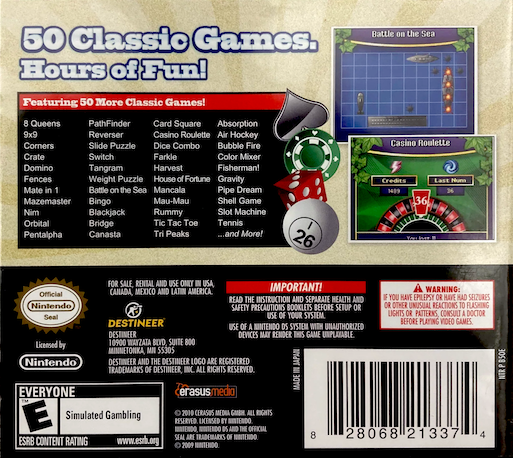 50 More Classic Games — Box back