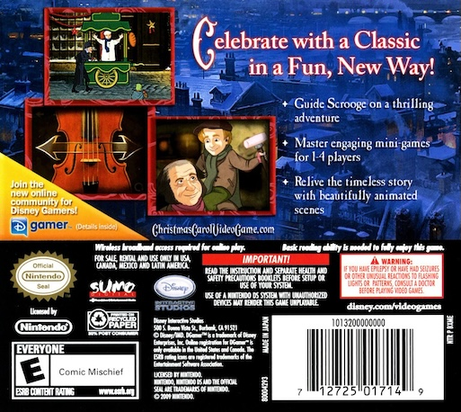 A Christmas Carol — Box back