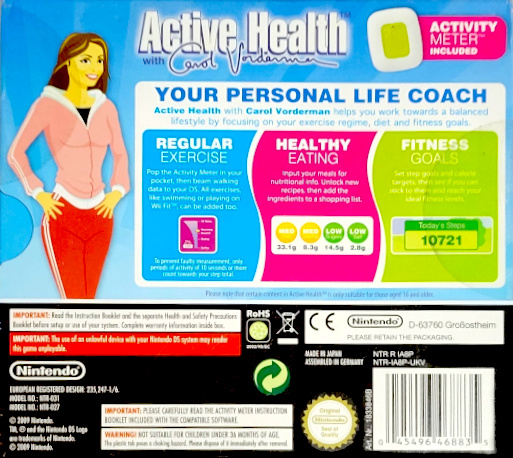 Active Health With Carol Vorderman — Box back
