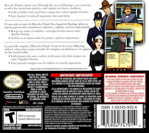 Agatha Christie - The ABC Murders — Box back