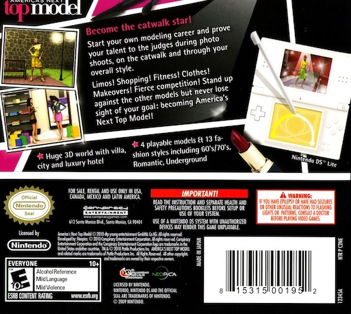 Americas Next Top Model — Box back