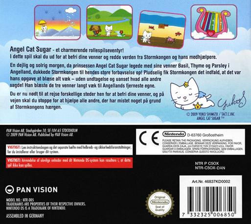 Angel Cat Sugar — Box back
