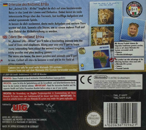 Animal Life - Africa — Box back