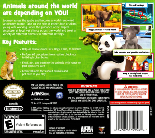 Animal Planet - Vet Life — Box back