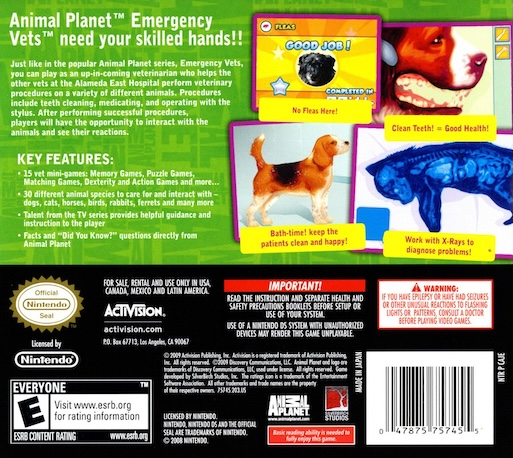 Animal Planet: Emergency Vets — Box back