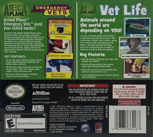Animal Planet : Vet Collection — Box back
