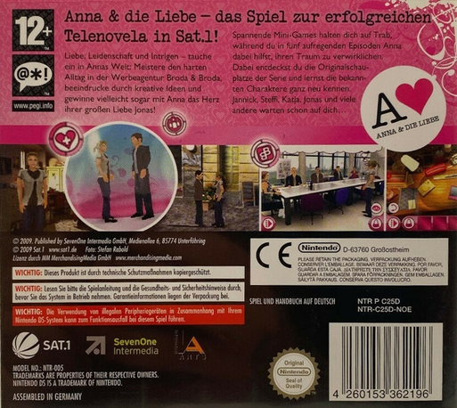 Anna And Die Liebe — Box back