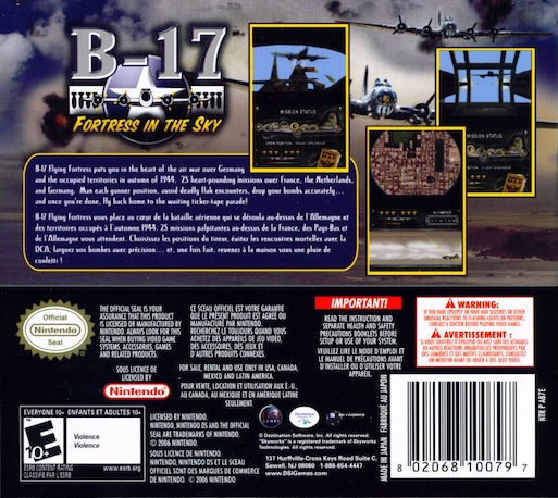 B-17 - Fortress In The Sky — Box back