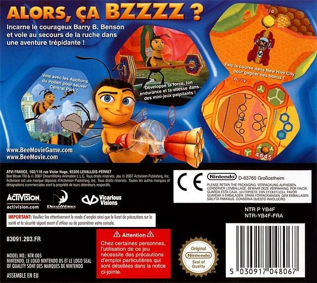 Bee Movie - Le Jeu — Box back