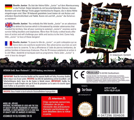 Beetle Junior Ds — Box back