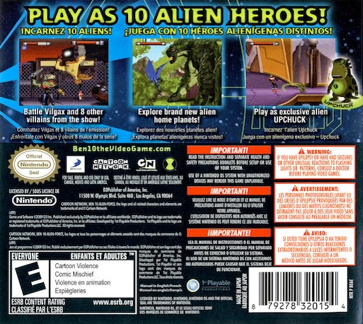 Ben 10 - Alien Force - Vilgax Attacks — Box back