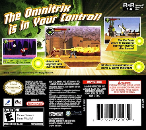 Ben 10 : Protector of Earth — Box back