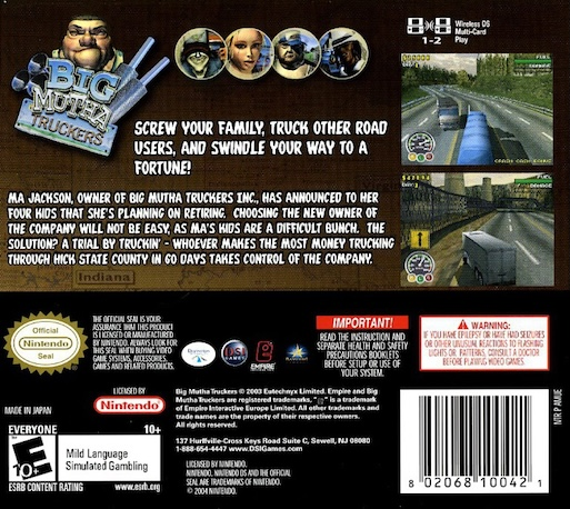 Big Mutha Truckers — Box back