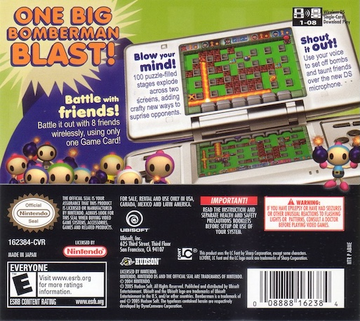 Bomberman — Box back