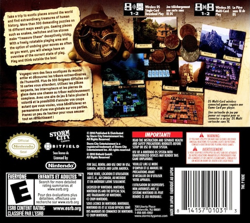 Brainstorm Series : Treasure Chase — Box back