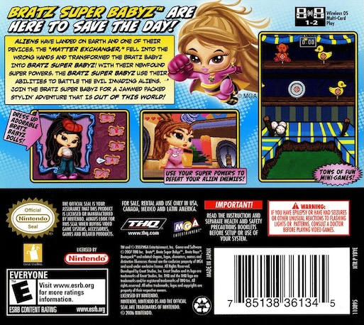 Bratz - Super Babyz — Box back