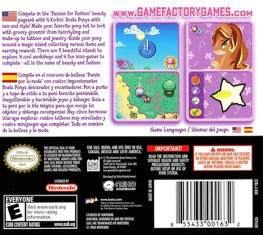 Bratz Ponyz — Box back