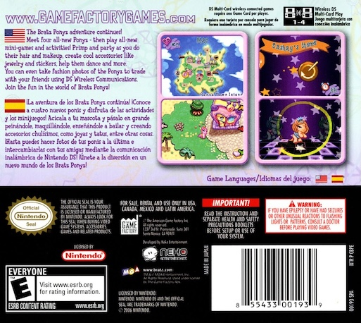 Bratz Ponyz 2 — Box back